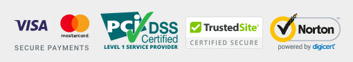 Secure payments by PayPro Global: Visa, Mastercard, PCI DSS Level 1, TrustedSite, Norton