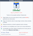 ShixxNOTE welcome note in Spanish, shown on the first start in the language of Windows
