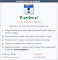 ShixxNOTE welcome note in Croatian, shown on the first start in the language of Windows